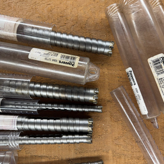 Powers Rebar Cutter Bits Set of 8 (7 new)