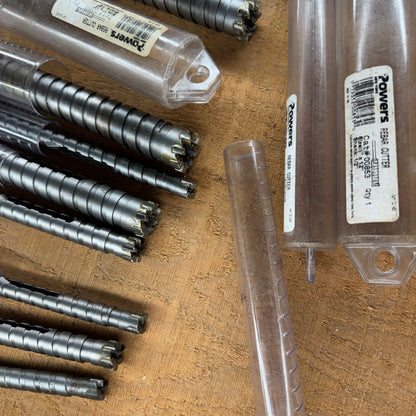 Powers Rebar Cutter Bits Set of 8 (7 new)