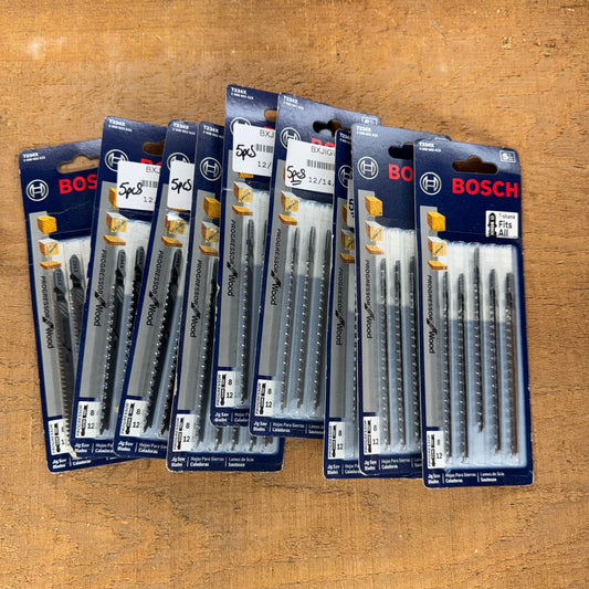 Bosch Jig Saw Blades (9 boxes of 5 blades)