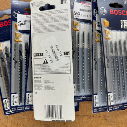 Bosch Jig Saw Blades (9 boxes of 5 blades)